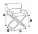 Trem D1733088 - Folding Chair Deco Wood Seat In Cream Colour Trem D1733088 - Folding Chair Deco Wood Seat In Cream Colour