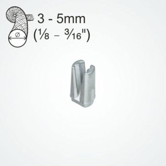 Clamcleat CL715 Cylindrical Alloy Insert Cleat for 3–5 mm Rope