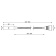 Prebit LED Flexlamp 01-1 300mm With USB-C Glossy Chrome Warm White 11-30V 3W 25° Integrated Dimmer