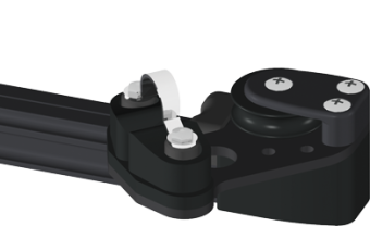 Antal 4266 - Aluminum Cam Cleat For End Fitting Type 100 (For Leech Line) (2x)