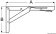 Osculati 48.615.01 - Table folding bracket 305 x 165 mm