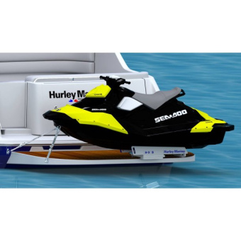 Hurley Marine H30 Davit With Manual Winch - White