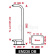 Allpa Echomax EM230-BR Radar Reflector With Stainless Steel Mast Brackets, White (Wheel Mark)