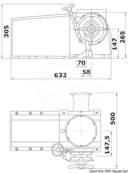 Osculati 02.410.01 - Italwinch Raja Windlass 2300W 24V 12 mm