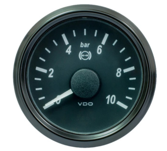 VDO A2C1800340030 - Brake Pressure Gauge SingleViu 52mm 10 Bar 5V