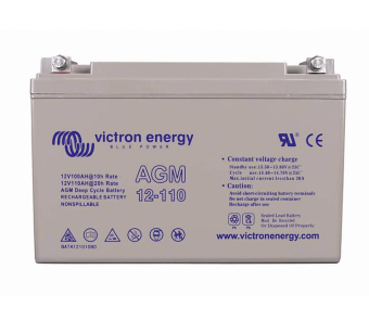 Victron Energy BAT412101085 - AGM Deep Cycle Battery 12V/110Ah