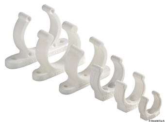 Osculati 34.354.01 - Heavy Duty Plastic Clip White 40 mm (10 pcs)