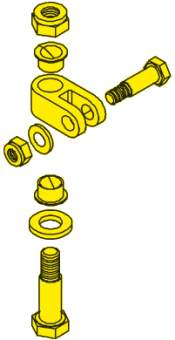 SeaStar SA27329 - Kit Clevis Stainless Steel, Long Bolt