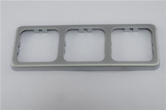 Inprojal Cover Frame (3) 60x166mm Smooth/Silver Matte Finish