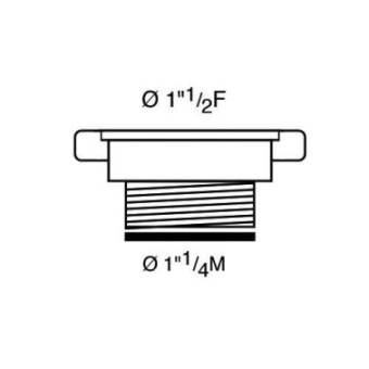 FM Adapter Ø40mm Thread - Ø32mm Thread