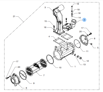 Vetus 16-4791 - Gasket Airpipe 4 Cylinder