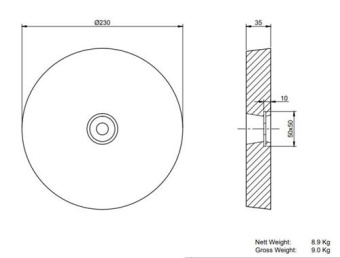 MME Hull/Rudder Anode Zinc MME89ZB