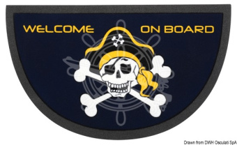 Osculati 23.909.06 - Format Antiskid Semi-Circ. Doormat 40x68 cm Pirate