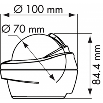 Plastimo Mini Binnacle Offshore 75 Compasses White