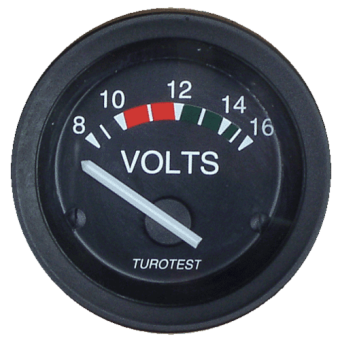 Philippi 207740801 - Voltmeter (IP 66) 16-32V