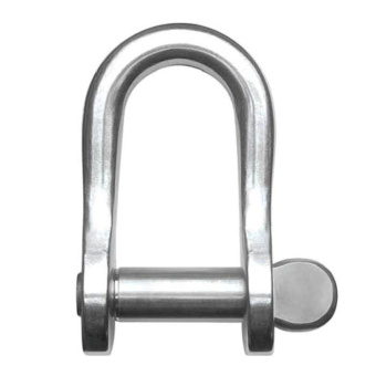 Ronstan RF618 Stainless Steel D Shackle, 5/16" Pin, Coined Head