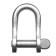 Ronstan RF618 Stainless Steel D Shackle, 5/16" Pin, Coined Head