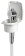 Osculati New Edge White Door Boat Shower with Niagara ABS Shower Head 88x95 mm with Stainless Steel Hose 2,5 meter - 15.160.30
