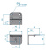 Roca 388000 - Rakego Hinge Grey Anodized