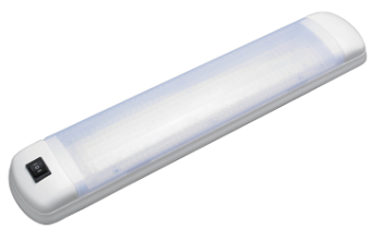 Allpa Plastic LED Cabin Light, Built-On, 12-24v/7w, 400x78x30mm, Warm White