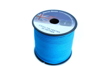 English Braids 22250030910 Trim Line 2.5 mm Blue 30 m