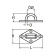 Euromarine A2 Deck Eye On A Diamond Plate - Ø6 X 65mm