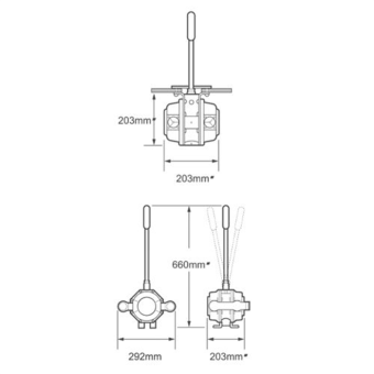 Manual diaphragm pump Whale MK5 Double 1.7 L/time