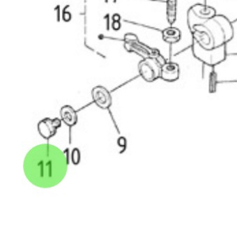 Nanni Diesel 970141015 - M6x10 Bolt for Fresh Water Pump and Valve Train Assemblies