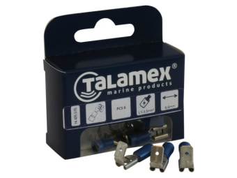 Talamex Terminal Spade Double Female Blue 6.3mm (36 pcs)
