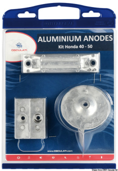 Osculati 43.291.67 - Magnesium Anode Kit For Honda Outboards 40/50 HP