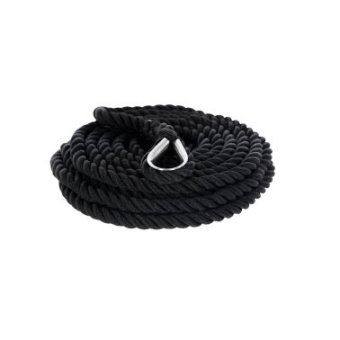 Plastimo Mooring Kit 3-strands Rope Thimble Eye Ø18mm L8m - - Black