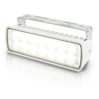 Hella Marine 2LT 980 740-011 - Sea Hawk-XLR LED Floodlights, White Light, White Housing - Spread