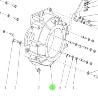 Nanni Diesel 95200229 - Housing for Engine Mount and Flywheel Housing Assemblies