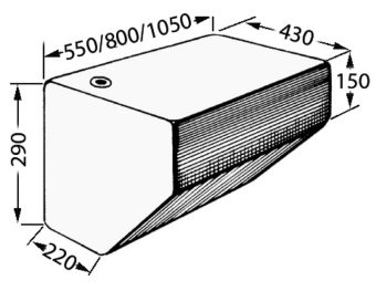 Osculati 52.195.50 - Fresh water rigid tank 46 l