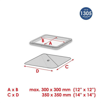 Waterline Design 1305 - Darkening/Mosquito Net Combo 35x35cm