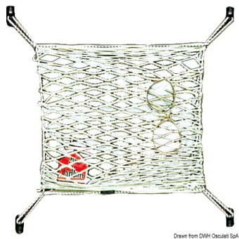 Osculati Nylon Object Holder Net with Elastic Mounts
