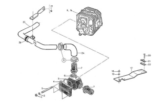 Nanni Diesel 970892303 - SOCKET,HOSE for 4.220HE/5.250TDI/5.280HE/4.330TDI