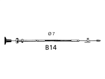 Ultraflex 30083J - B14 Stop Cable 9ft/2.75m