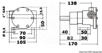 Osculati 16.051.01 - Nauco 335 Pump 107 l Mechanic Seal