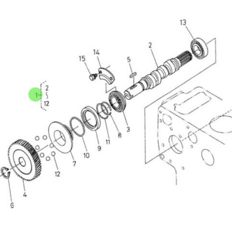 Nanni Diesel 970307349 - Fuel Camshaft Assembly for Injection Pump