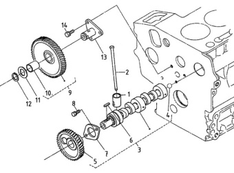 Nanni Diesel 970307544 - COLLAR,IDLE GEAR for N2.10/N2.14/2.50HE/N3.21