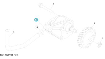 Northern Lights DZ100057 - OIL PUMP ASSEMBLY 4.5 & 6.8 PO