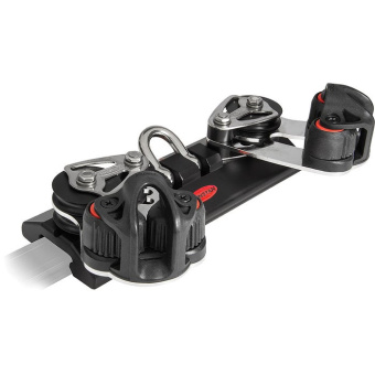 Ronstan RC12623 Series 26 Traveller Car, 4 Control Sheaves with Cleat