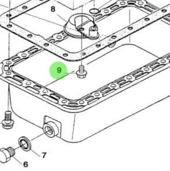 Nanni Diesel 970310819 - Flange Bolt for Engine Assemblies