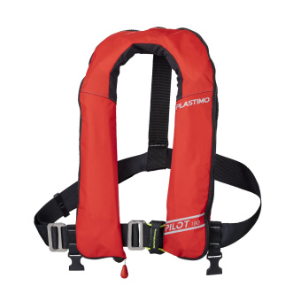 Plastimo P200934 - Pilot 180 Inflatable Lifejacket Auto UML Elite Red With Harness