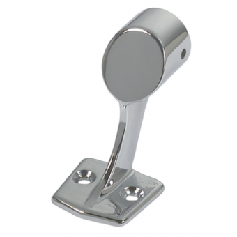 Foresti & Suardi Chromed Brass Handrail Terminal for Ø22 mm Tube, 64 mm