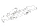 Ultraflex 43515D - Hydraulic Cylinder Front Mounting for Outboard Steering Systems UC95-OBF/1