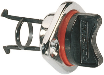 Ronstan RF737 Plastic Drain Plug with Chrome Brass Housing, 15/16" Hole