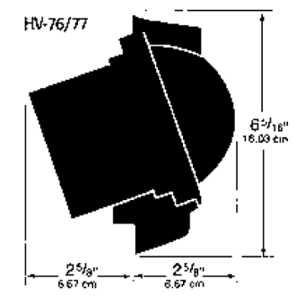 Ritchie Compass Model 'Helmsman HV-76', 12v, Bulkhead Mount Compass, Dial Ø93,5mm/5°, Black