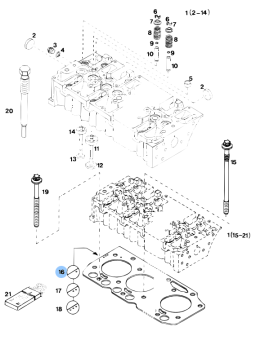 Vetus VD20133 - Cylinder Head Gasket DT(A)64 1.4mm